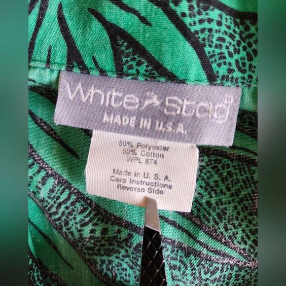 Vintage 80's-90's printed White Stag Blazer - Picture 5 of 10